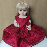 55 CM t&auml;isvin&uuml;&uuml;list kehaga t&uuml;drukule veekindel Reborn Doll Betty Boneca Dolls M&auml;ngupunane kleit lastele Playmate j&otilde;ulukink pulmadeks