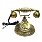 Brass Finish Nautical Maharajah stiilis telefon Vintage messingist lauatelefon, messingist &uuml;mmargune telefon