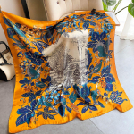 Kvaliteetsed luksuslikud siidist sallid peapael Sallid kaelasall naistele kett siidist sall naiste dekoratiivne sall 110-100cm