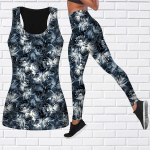 Flower Sea Rose Print Jooga komplekt naistele Mood Treening Retuusid Fitness Sport Vabaaja joogap&uuml;ksid XS