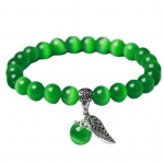 Naiste k&auml;ev&otilde;ru etnilise stiiliga sile elastne k&ouml;is k&auml;sitsi valmistatud poleerimine kaunistus pilkup&uuml;&uuml;dvad opaalhelmed valge