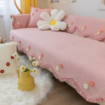 Armas v&auml;ike lilleline diivanipadja kangas libisemiskindel puuvillane diivanir&auml;tik Four Seasons &uuml;ldine padja puuvillane diivanikatte komplekt 90*70 sinine