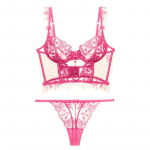 Prantsuse seksikas &uuml;li&otilde;huke aluspesu naiste pitstikandid lilled rinnahoidjakomplekt hingavad rinnahoidjad ja stringide komplektid pesu S punane