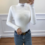 Naiste h&auml;gune sviiter Moh&auml;&auml;rist kampsunid Pullover-kampsun 2020. aasta s&uuml;gistalvine &uuml;hev&auml;rviline kiritikandid Kilpkaelusega kampsun, soe S