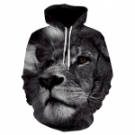 Animal Lion Muster Meeste Naiste kapuuts 3D Prinditud Pullover Topid Meeste Pusa S&uuml;gisjope Mantel Suures Suuruses T&auml;navar&otilde;ivaste Spordidress 4XL