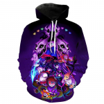 Undertale 3D-printidega kapuutsid M&auml;ng Stiil Skull Sans Kapuutsiga dressipluus Mehed Naiste Mood kapuuts Pullover Lapsed Poiss T&uuml;druk Hip-hop mantlid XL