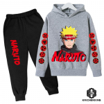 Teismeliste laste riided Beebipoiste kost&uuml;&uuml;mid Jaapan Anime Naruto dressip&uuml;ksid 2 tk Laste poiss, talve puuvillane prinditud komplekt 130