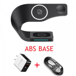 Est multifunktsionaalne juhtmevaba laadija Qi telefonialus, 3-&uuml;hes juhtmevaba laadija Magsafe'i aluse jaoks ABS Base US Plug2