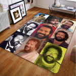 Loominguline klassikaline m&auml;ng Bud Spencer ja Terence Hilli piirkonna vaibad elutoa magamistoaga kodu dekoratiivne libisemiskindel p&otilde;randamatt 80cm x 120cm