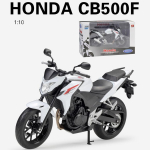 1/10 skaala Welly HONDA CB500F sulamist mootorratta mudel, valatud metallist m&auml;ngus&otilde;idukid, mootorratta mudel, k&otilde;rge simulatsioonikogu, laste kingitused 1/10-20.8x11x8cm valge