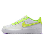 Nike Air Force 1 LV8 GS Happe Pesu Laste Tossud Valge Volt Roosa-Helendav DV1680-100 38.5