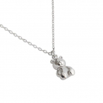 Sterling Silver 925 kaelakeed naistele Armas karu kullast keti ripatsid kaelakee Plata De Ley 925 kaelakeed Mujer ehted 43cm