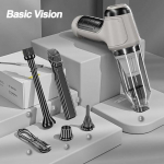 Uus 95000Pa v&otilde;imas saksa originaal harjadeta mootor juhtmeta kaasaskantav auto kodu juhtmeta k&auml;sitolmuimeja autoosad valge