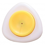 Magnetiline munaaugustaja roostevabast terasest tihvtiga korduvkasutatav, kompaktse suurusega keedetud muna augustaja munatorkiv k&ouml;&ouml;git&ouml;&ouml;riist valge