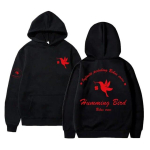 Anime Wind Breaker Bird Graafiline kapuuts Unisex Naiste Mood fliis Puuvillane Suured kapuutsid Unisexi Unisexga Casual Harajuku dressipluus XL black