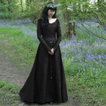 Naiste keskaegne cosplay kost&uuml;&uuml;m viikingi piraat gooti l&otilde;hestatud maxi suur tiibrihm Star Moon kleit retro vintage Vestido XXXXXL must
