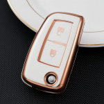 2/3/4 nupuga Pehme TPU auto v&otilde;tme&uuml;mbrise kaane &uuml;mbriskaitse Nissan X-Trail Juke F15 Rogue Qashqai J11 Tiida Murano Maxima Quest tarvikud 2 Button Key Case valge