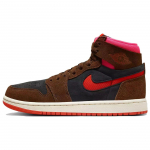 Air Jordan 1 High Zoom Comfort 2 Cacao Wow Picante Red Naiste tossud Pruun Must H&uuml;per-Roosa DV1305-206 40