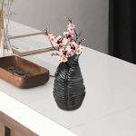 Lillevaas Dekoratiivne lauapliiatsihoidja Loov lihtne pott lillepott riiulil einestamiseks valge