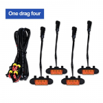 4 in 1 Raptor-stiilis iluv&otilde;re valguse LED-v&otilde;re kinnituskomplektid esiv&otilde;re s&otilde;idutuled Fordi maastikuautode pagasiruumi maasturile yellow shell 4 in 1