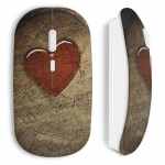 Juhtmeta hiir Punane s&uuml;damekujutise stiil