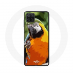 Samsung Galaxy A12 Case Macaws Parrot Orange Green