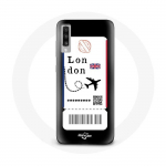 Coque pour Samsung Galaxy A50 Billet d'avion London