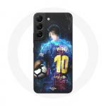 Coque pour Samsung Galaxy S22 Lionel Messi Club de football de Barcelone FCB