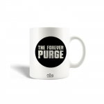 Mug en C&eacute;ramique The Forever Purge Logo Blanc Fond Noir