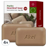 AK Derma Clean Eoseongcho Neutral Face Washing Soap, 110g, 4 pieces