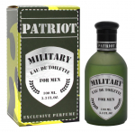 MILITARY Parf&uuml;&uuml;m Meeste tualettvesi, Military PATRIOT, valmistatud Prantsusmaal 100 ml + 100 ml