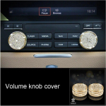 Car Styling Gold Steering Wheel Volume Ring Window button Trim for Porsche  Panamera Cayenne Macan Car Interior Accessories Color Gold