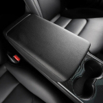 For Tesla Model 3 Model Y Car Armrest Box Protective Cover Central control Armrest Cover Leather Accessories Decoration Interior valge