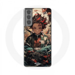 Coque pour Samsung Galaxy S21 Demon Slayer Tanjiro Anime Manga - Maniacase