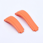 20 mm reguleeritav kellarihm Rolexi rihma jaoks DAYTONA SUBMARINER GMT Yacht-Master OYSTERFLEX Glidelock kummist kellarihma jaoks Logo & No Buckle-20mm