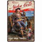 Nuka Cola joogiplakatid M&auml;ng Metallist t&auml;his Retro plekk-tahvel Metallist vintage seinakaunistus baaripubiklubi jaoks Meeste koopakaunistus 20x30cm