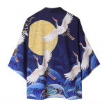Jaapani kimono retro kraanaprint &otilde;huke mantel Haori Hanfu &uuml;likond kuub Meeste suvine hiina stiilis uus Tang &uuml;likond taoistlik r&uuml;&uuml; XL