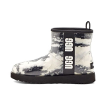 UGG Classic Clear Mini saabas Marmorvalge Must (Naised) Naiste tossud 1120778-BLK 36