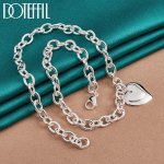 925 h&otilde;bedast topelt s&uuml;dameripatsiga kaelakee pulmamood ehted 45cm