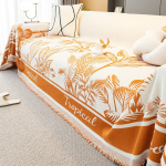 Diivani r&auml;tik T&auml;iskattega Four Seasons universaalne &scaron;enill Lihtne kaasaegne libisemiskindel diivanikate tekk kriimustusvastane kahepoolne 180*130