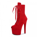 17 cm Seksikad superk&otilde;rged saapad Peep Toe Pole Dance k&otilde;rged kontsad &ouml;&ouml;klubi Model Catwalk platvormkingad 35