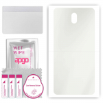 apgo MATTE Protective Skin Sticker for the back compatible with Nokia C1 2nd Edition, Wrap Film, Hydrogel Film, Flexible, Soft TPU with positioning la