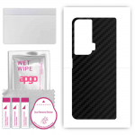 apgo Protective Skin Sticker for the back compatible with Honor Magic VS, Wrap Film, Foil, Vinyl - Pattern Carbon Black