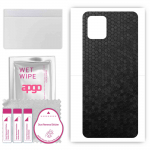 apgo Protective Skin Sticker for the back compatible with Vivo iQOO U3, Wrap Film, Foil, Vinyl - Pattern Black Honeycomb