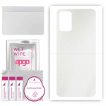apgo Protective Skin Sticker for the back compatible with Samsung Galaxy A03S, Wrap Film, Foil, Vinyl - Pattern Matte Transparent