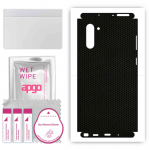 apgo Protective Skin Sticker for the back+sides compatible with Samsung Galaxy Note 10 5G, Full Wrap Film, Foil, Vinyl - Pattern Matrix