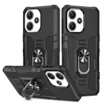 L&ouml;&ouml;gikindel armor &uuml;mbris Xiaomi Redmi iPhone'i silikoon+PC metallist r&otilde;ngasaluse telefoni kate Samsung Galaxy OPPO VIVO jaoks OPPO Realme C30/C30S must
