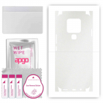 apgo Protective Skin Sticker for the back+sides compatible with Tecno Camon 16, Full Wrap Film, Foil, Vinyl - Pattern Matte Transparent