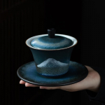 Keraamiline gaiwan k&auml;sitsi maalitud m&auml;giportselanist tureen 140ml Ceramic gaiwan