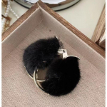 &Otilde;rn Velvet Bow Bun Juukseklamber Suur esmaklassiline juukseklamber French Pearl Back juukseklamber